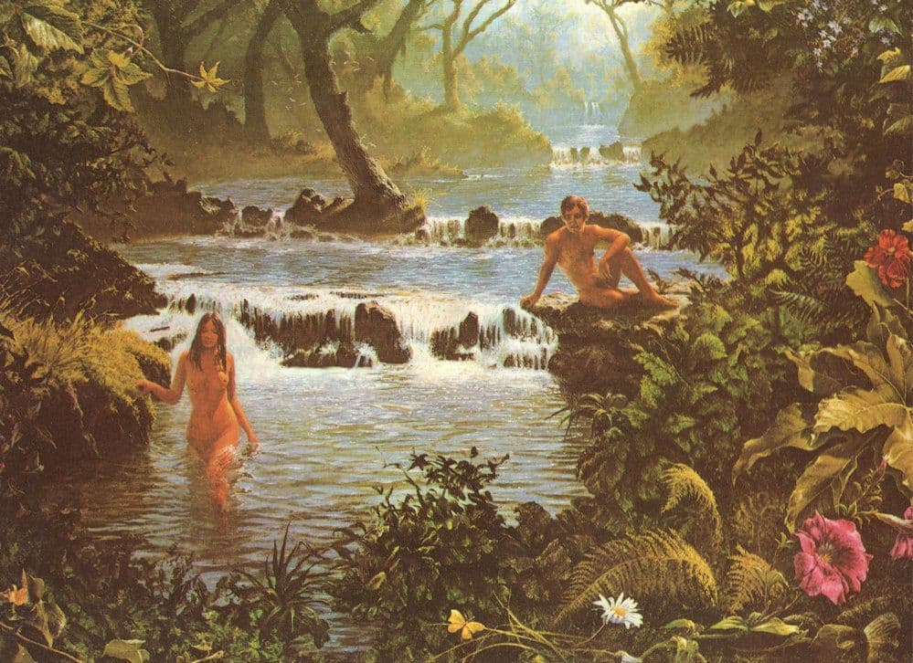Secret Garden Stephen Pearson Painting Postcard