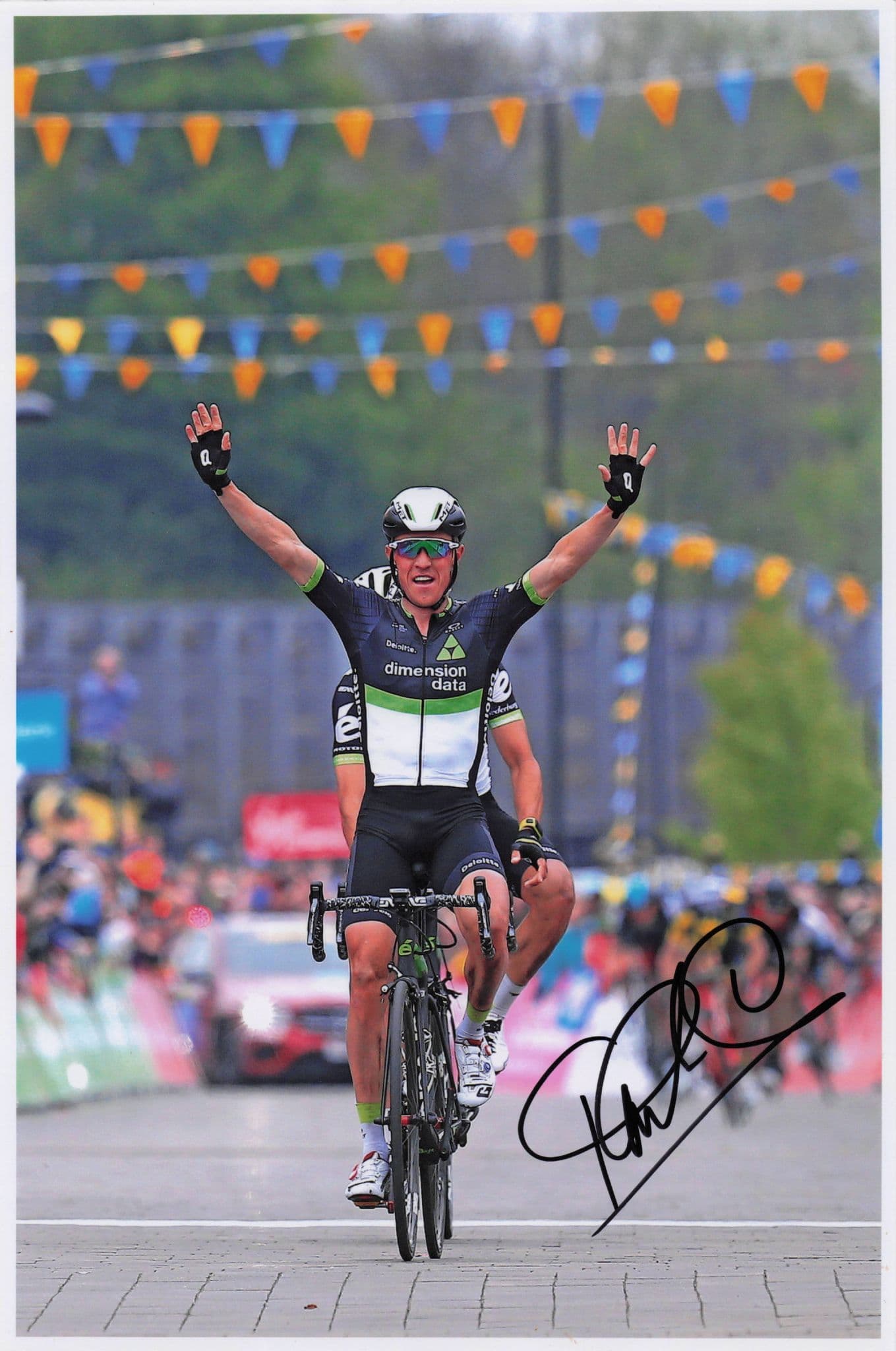 Serge Pauwels Belgium Cyclist 2017 Tour De Yorkshire 12x8 Hand Signed Photo