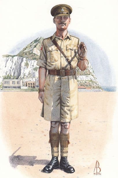 Sergeant Major Prince Of Wales Yorkshire Regiment Uniform Postcard