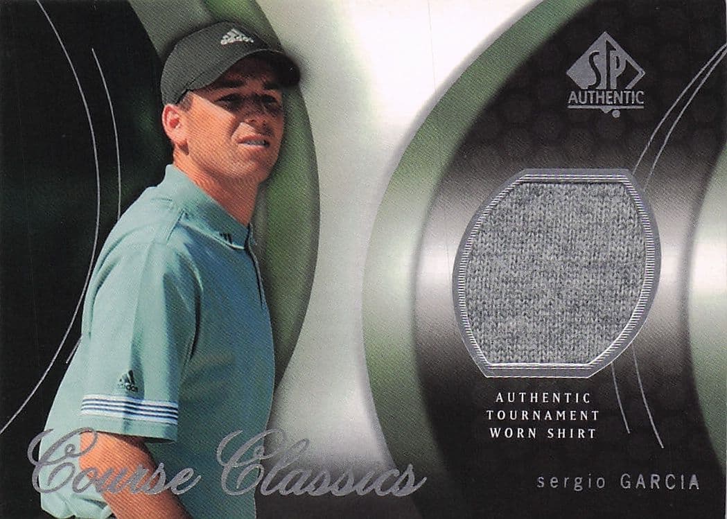 Sergio Garcia Course Classics 2004 Authentic Tournament Upper Deck Golf Shirt Card