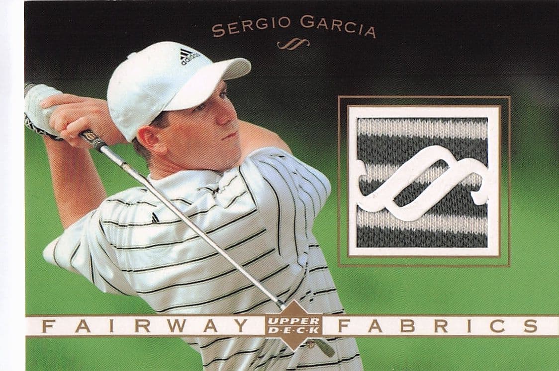 Sergio Garcia Fairway Fabrics 2003 Real Golf Shirt Relic Trade Card