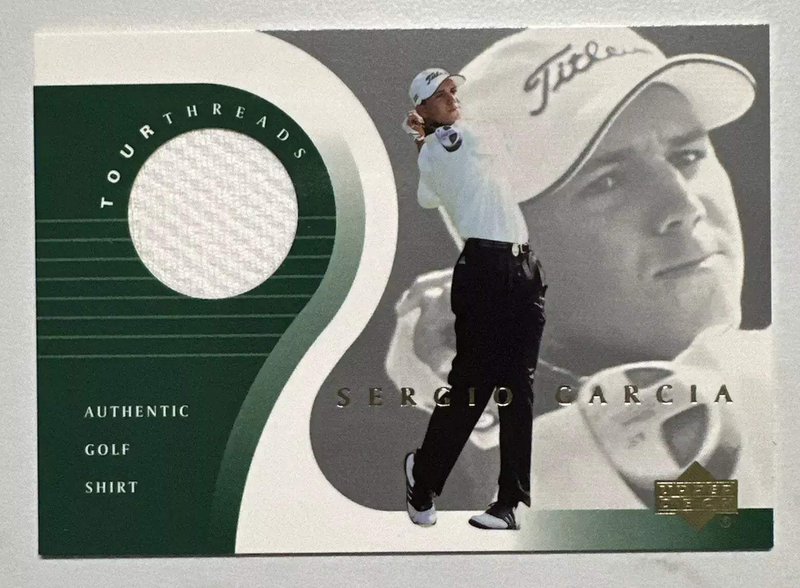 Sergio Garcia Original Worn Shirt Golf Tour Rare Limited Threads Card