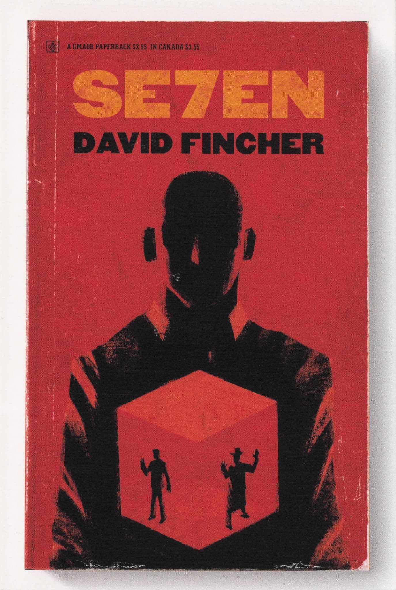 Seven Film David Fincher Serial Killer Horror Film As Rare Old Book Cover Postcard