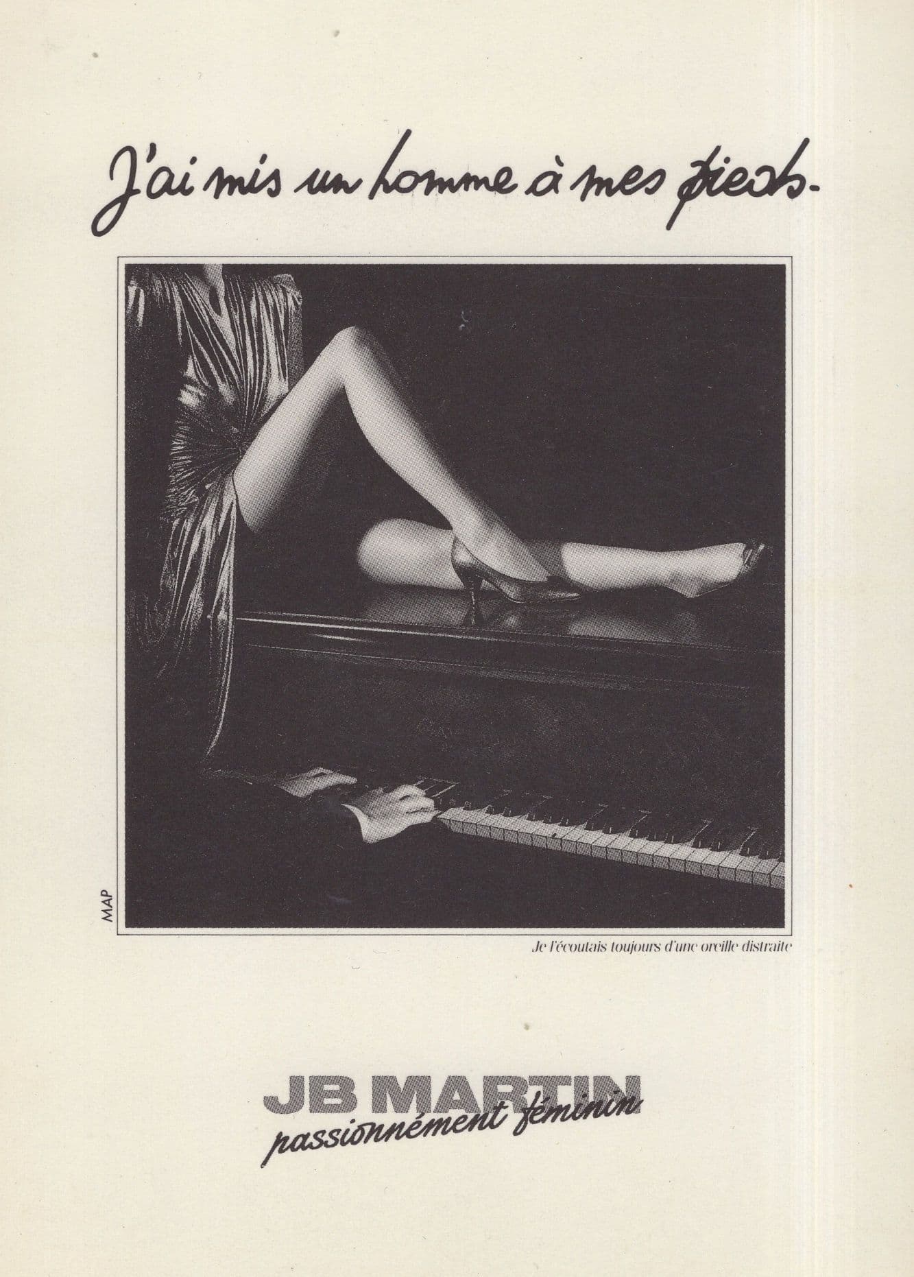 Sexy French Lady Seducing Piano Player Glamour France Postcard