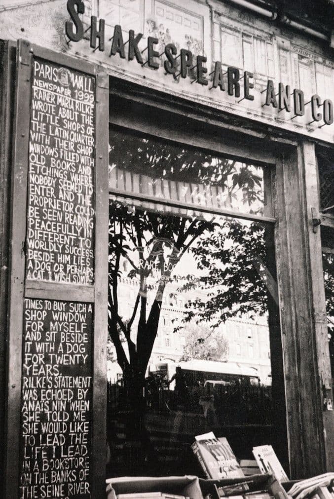 Shakespeare & Company Old Bohemian Paris French Book Shop & Hotel Postcard