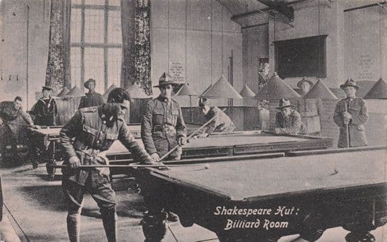 Shakespeare Hut British Army Military Games Room London Old Postcard