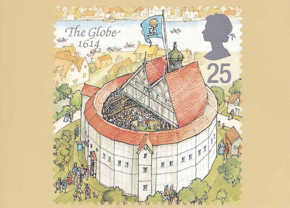 Shakespeare's Globe in 1614 Limited Edition Postcard