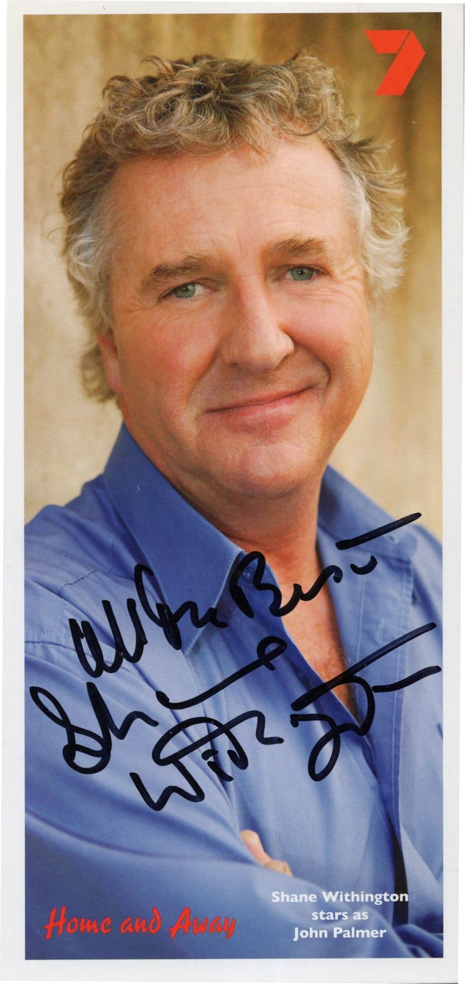 Shane Withington as John Palmer Home & Away Rare Hand Signed Photo