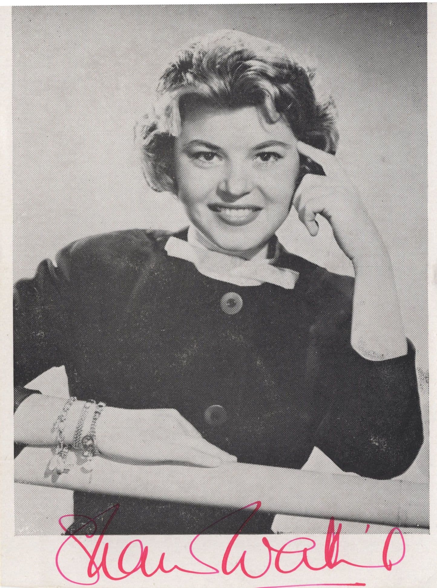 Shani Wallis of Oliver Antique Hand Signed Photo Autograph