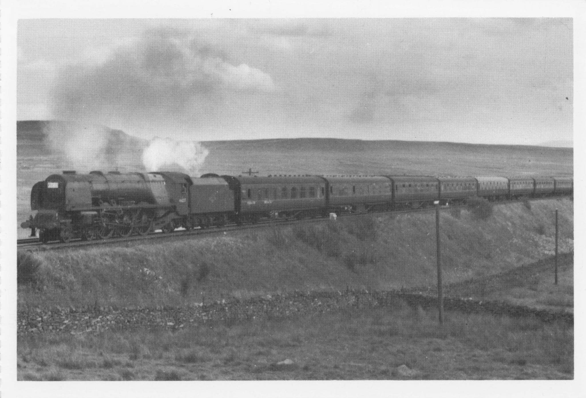 Shap Wells 46227 Duchess Of Devonshire Train in 1960 Postcard
