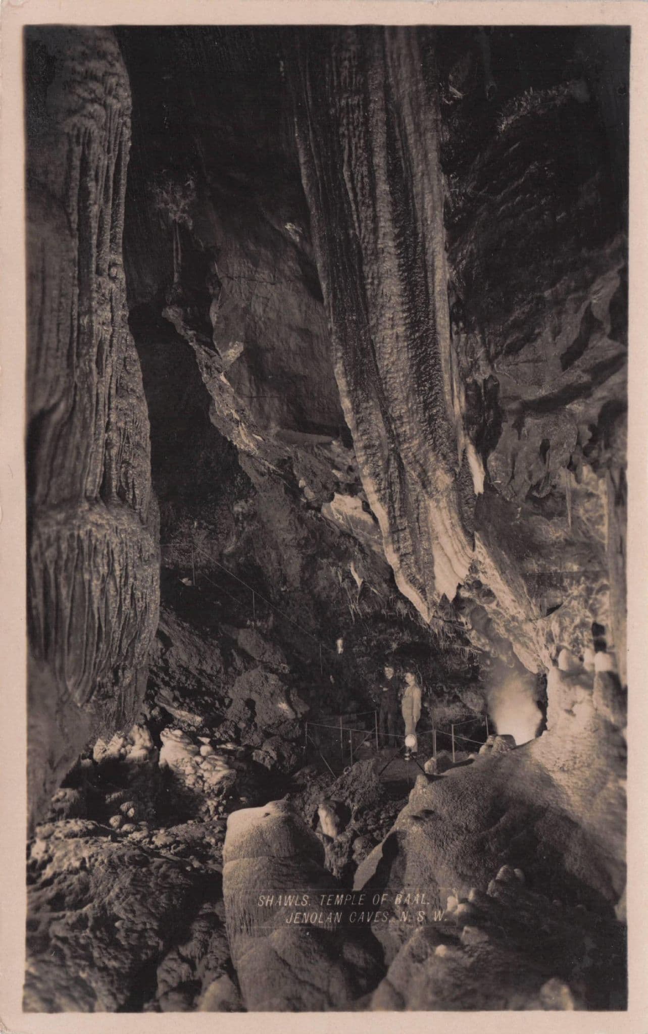 Shawls Temple at Jenolan Caves NSW Australia Old RPC Postcard