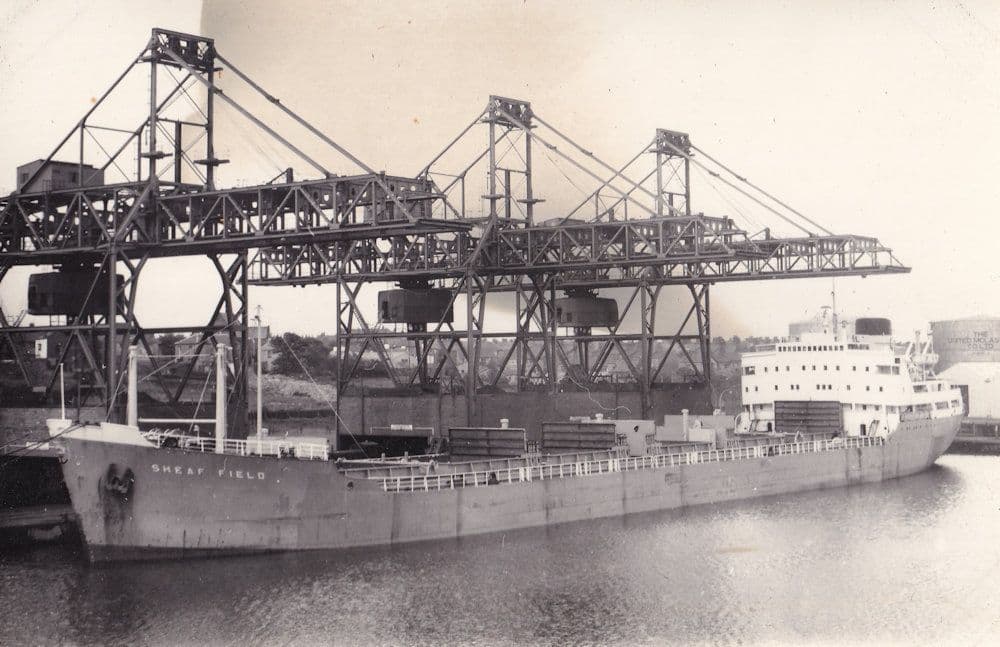 Sheaf Field James Laing Tyne Cargo Ship PB Postcard Photo