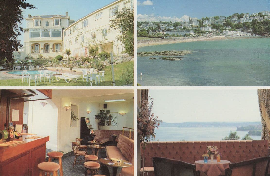 Shedden Hall Hotel Hill Torquay Fruit Machine Devon Postcard