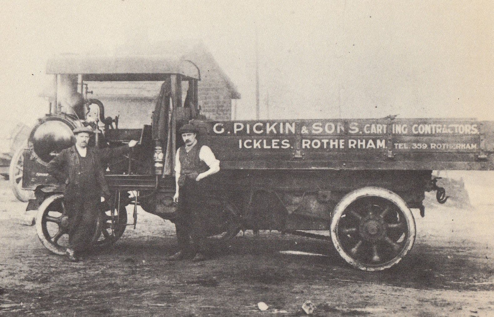 Sheffield Transport Rotherham Steam Carting Contractors Lorry Postcard