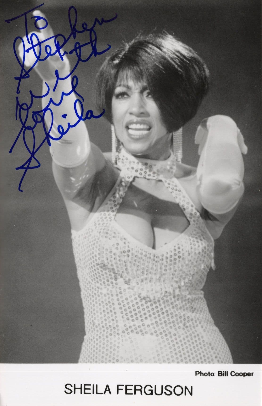 Sheila Ferguson of The Three Degrees Hand Signed Photo