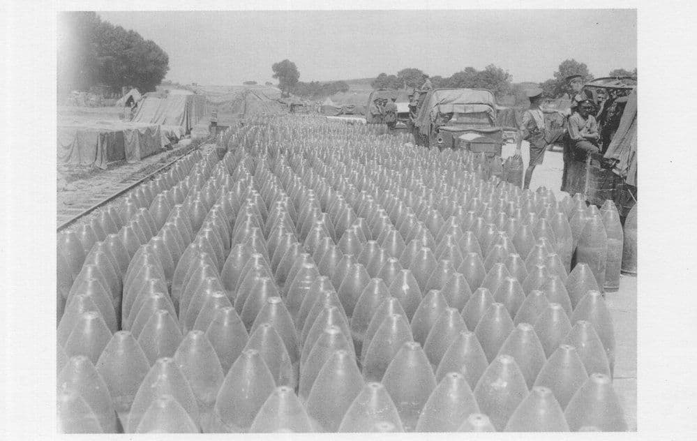 Shell Dump WW1 Military Explosives in Somme France Postcard