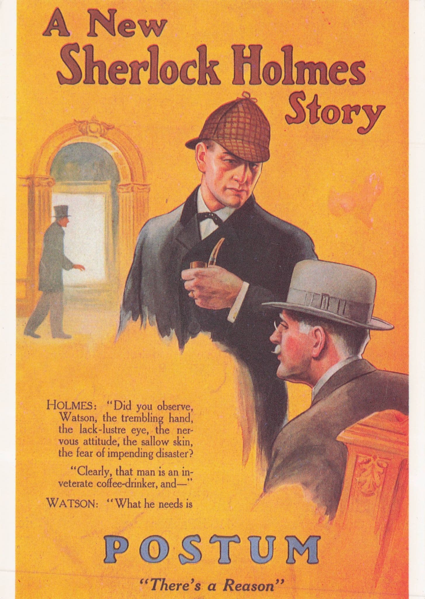 Sherlock Holmes Postum Book Cover Museum London Postcard