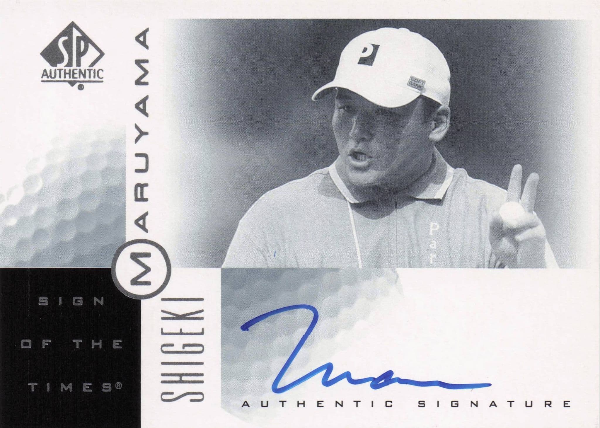 Shigeki Marayama Sign Of The Times Hand Signed 2001 SP Golf Autograph Card