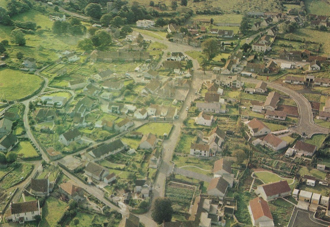 Shipham Somerset Spectacular 1970s Aerial Postcard