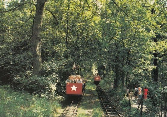 Shipley Glen Tramway Reopens Following Restoration Train Rides Postcard