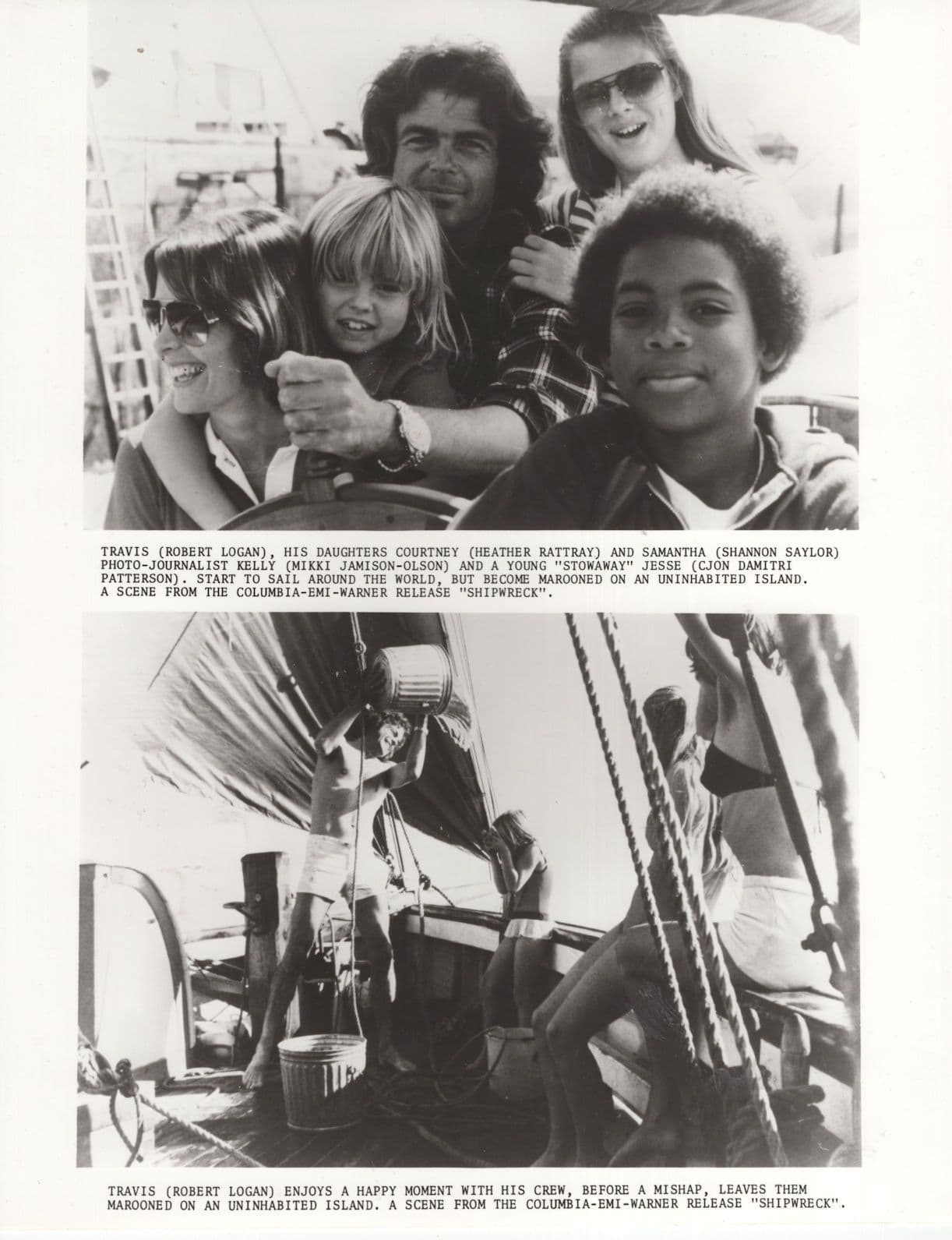 Shipwreck Robert Logan 10x8 Monochrome Stills Publicity Photo