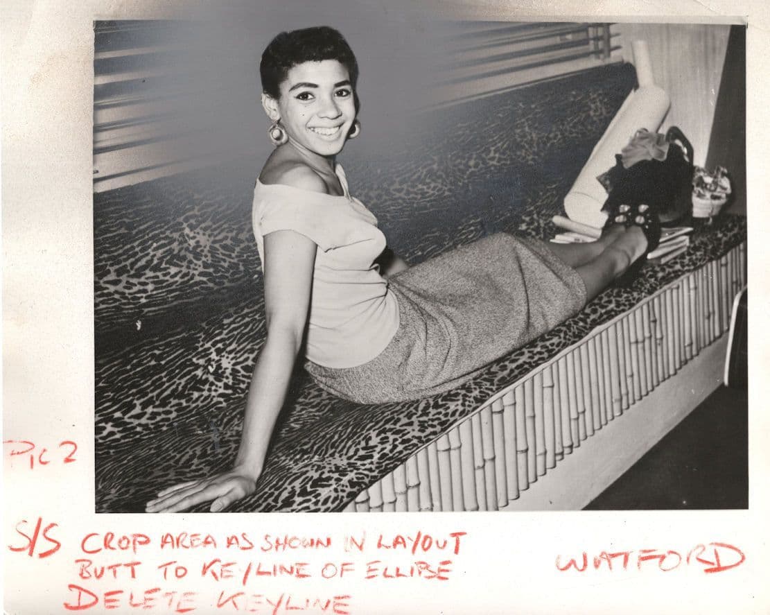 Shirley Bassey At 18 Years Old Rare Large Vintage Press Photo