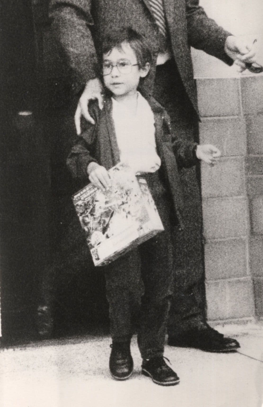 Shirley Bassey Grandson at Drowned Daughters Funeral Press Photo