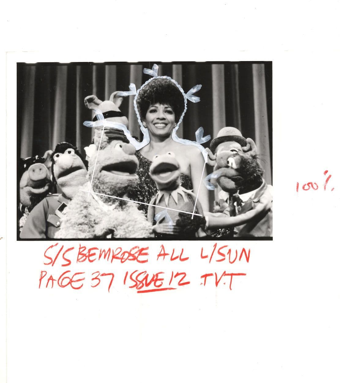 Shirley Bassey On The Muppet TV Show Large 10x8 Press Photo