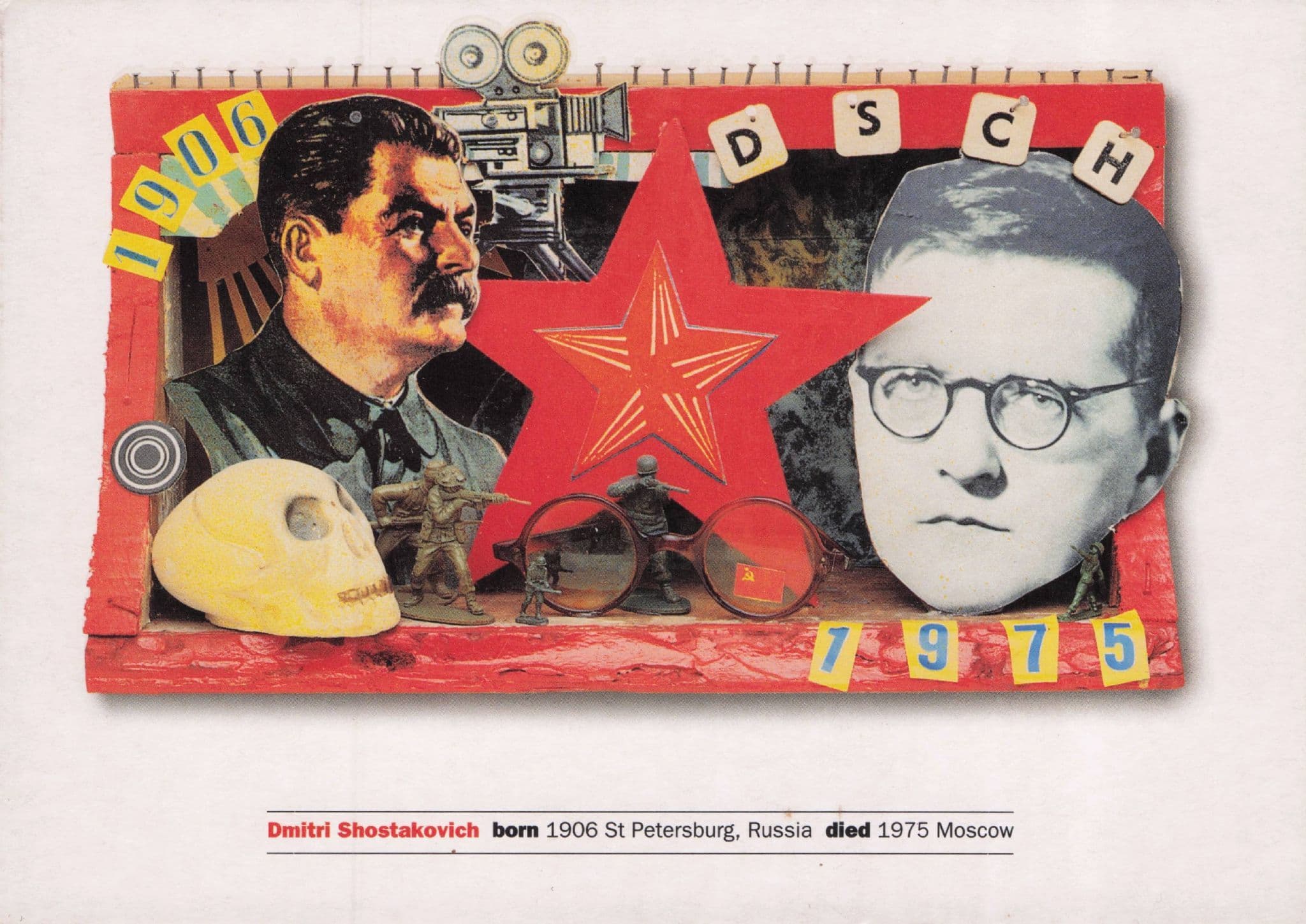 Shostakovich Classical Music BBC Composer Art Advertising Postcard