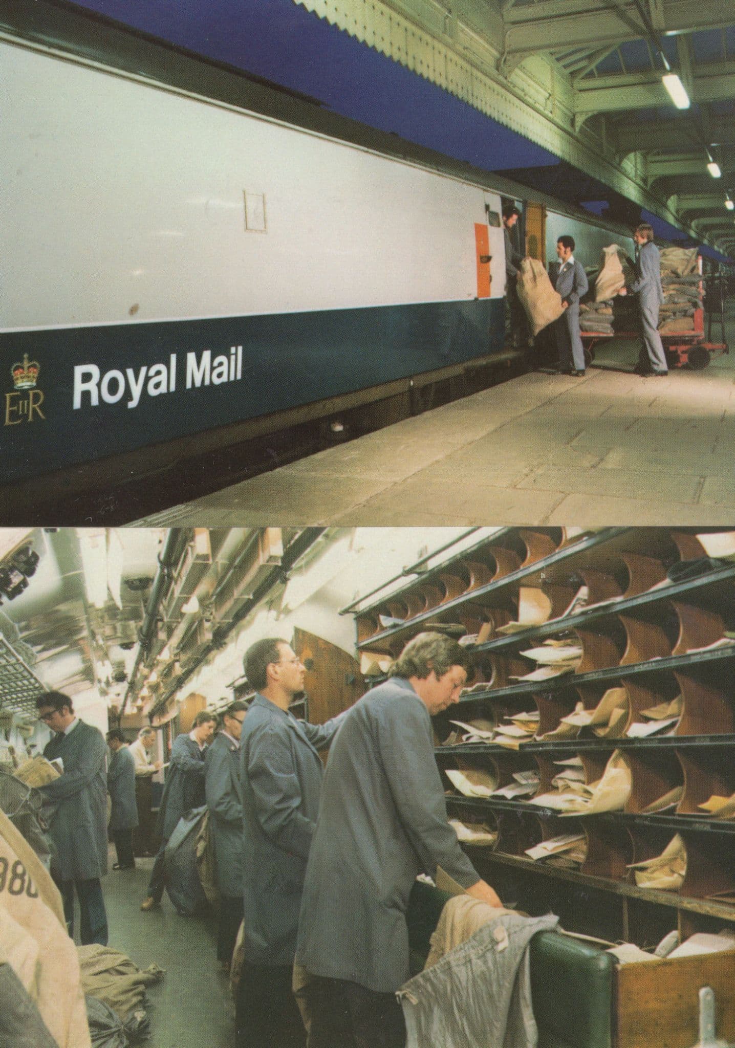 Shrewsbury Post Office Train Delivery & Sorting Office 2x Postcard s