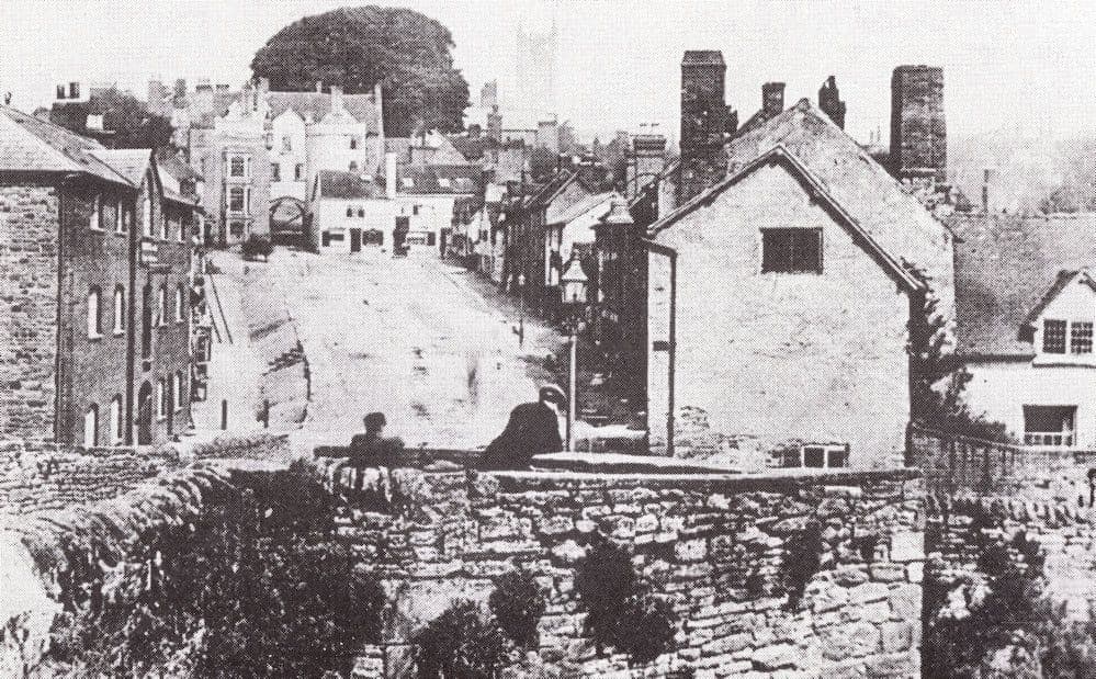 Shropshire Daily Star Ludlow Bridge Victorian Era Newspaper Postcard