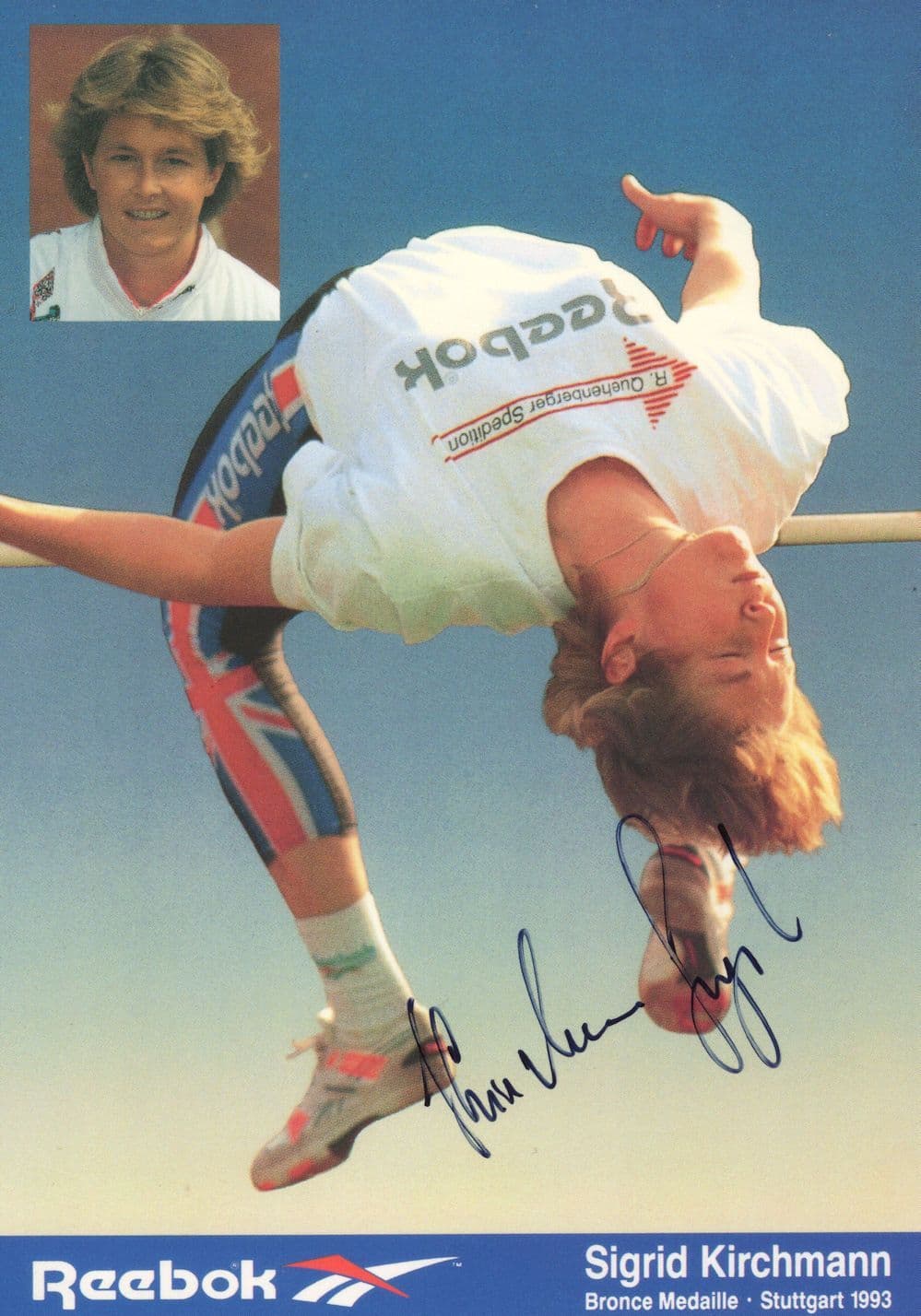 Sigrid Kirchmann Austrian High Jump Olympic Champion Hand Signed Photo