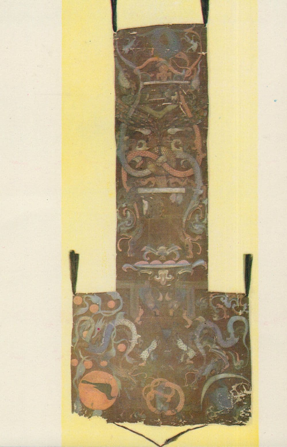 Silk Antique Chinese Oil Painting Mawangdui Chinese Han Dynasty Postcard