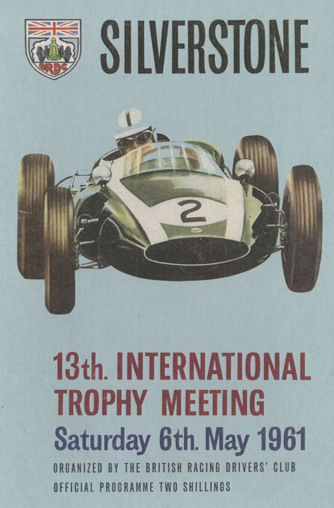 Silverstone 13th International 1961 Trophy Meeting F1 Postcard