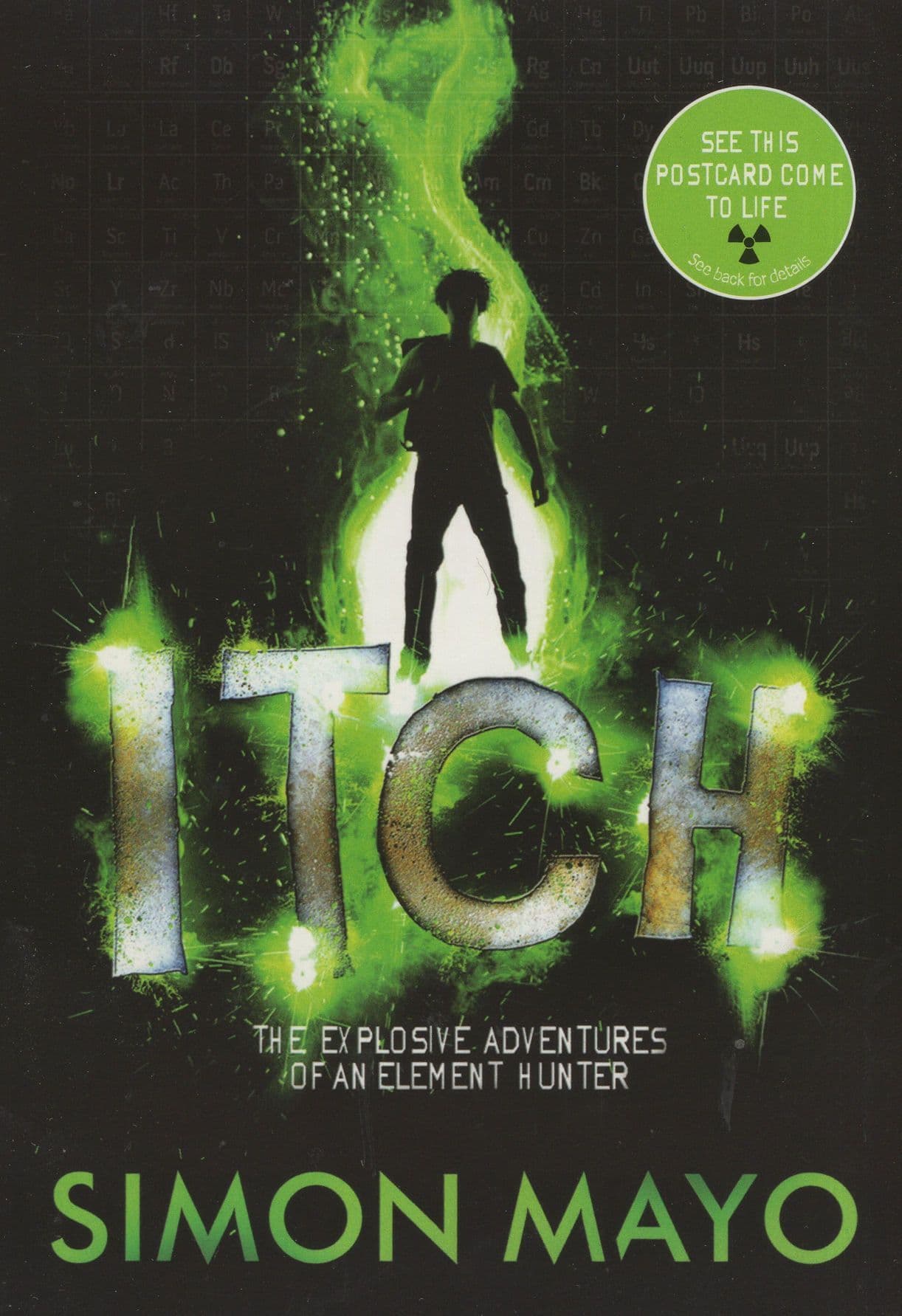 Simon Mayo Itch Book Advertising Boomerang Postcard