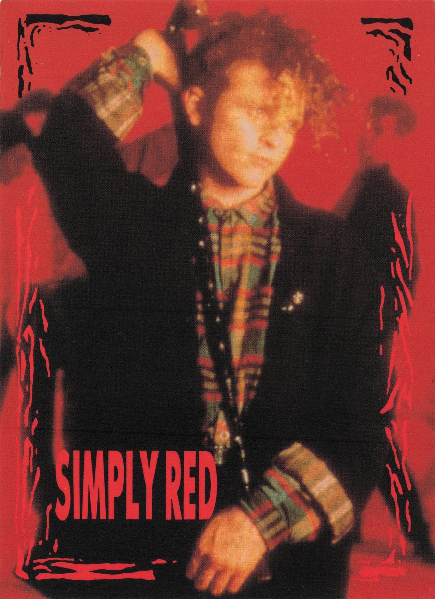 Simply Red Pop Music Photo Rare Reflex Marketing Postcard
