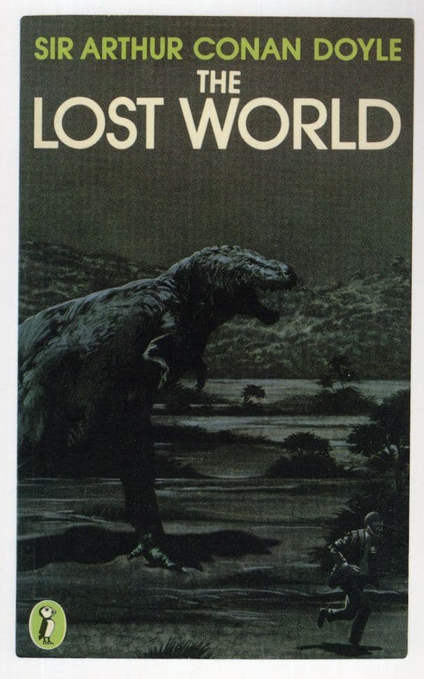 Sir Arthur Conan Doyle The Lost World Dinosaur Book Postcard