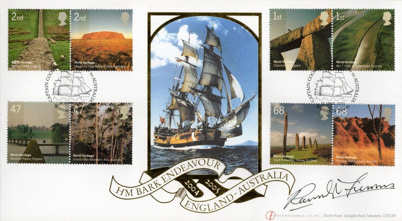 Sir Ranulph Fiennes HM Bark Endeavour Ship LTD TO 5 Hand Signed FDC