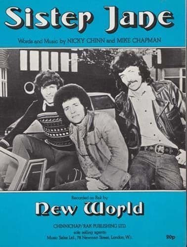 Sister Jane New World 1970s Sheet Music
