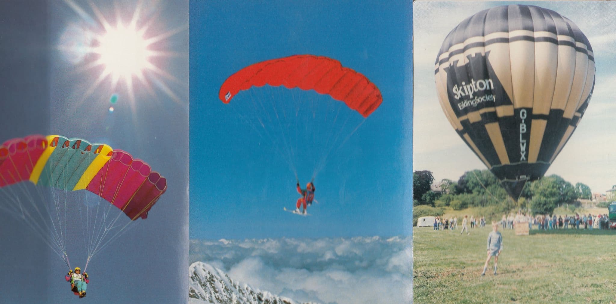 Skipton Building Society Hot Air Balloon Yorkshire Malton Carnival 3x Postcard s