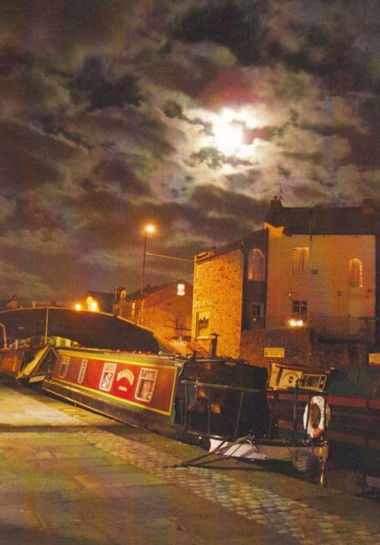 Skipton Canal Night Illuminations Musuem Photo Award Winner Postcard