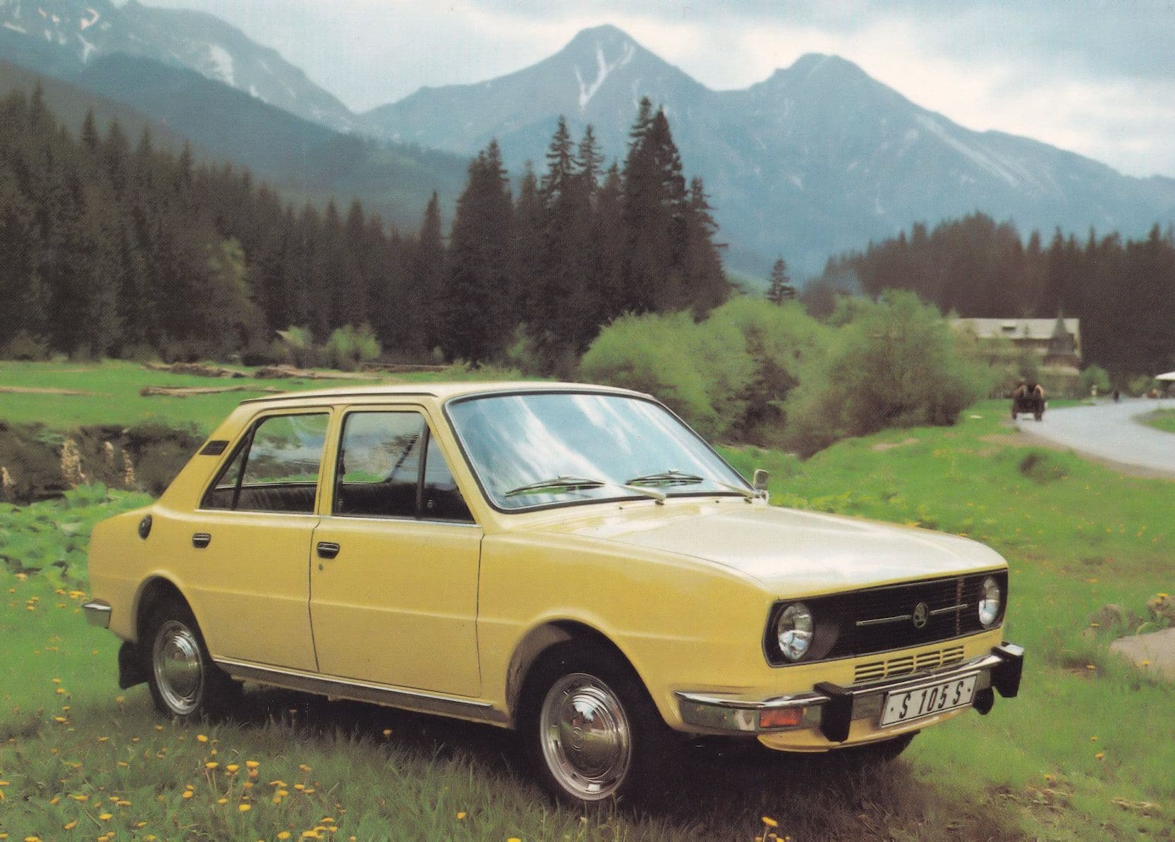 Skoda Old Car Motokov Praha Czechoslovakia Postcard