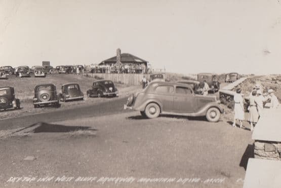 Sky Top Inn Michigan USA Mountain Drive Real Photo Postcard