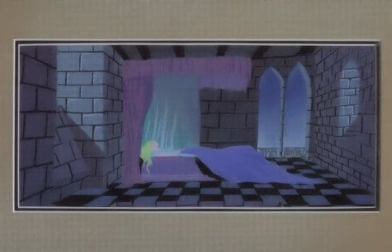 Sleeping Beauty Four Poster Bed In Castle Film Movie Postcard