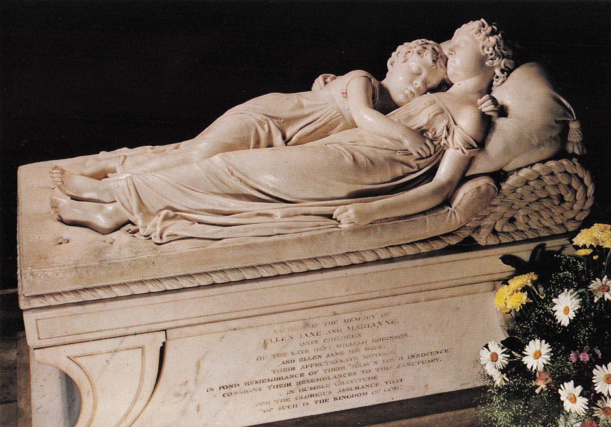 Sleeping Children Memorial at Lichfield Cathedral Postcard