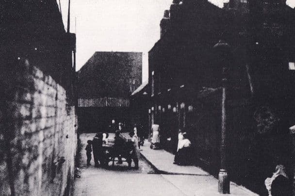 Slum Street in 1930 Limehouse River Thames London Postcard
