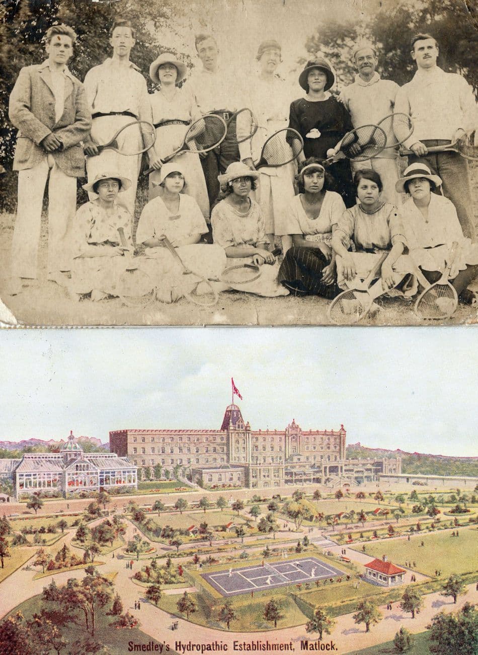 Smedley's Hydropathic Matlock Tennis Courts Derby Old Postcard & More