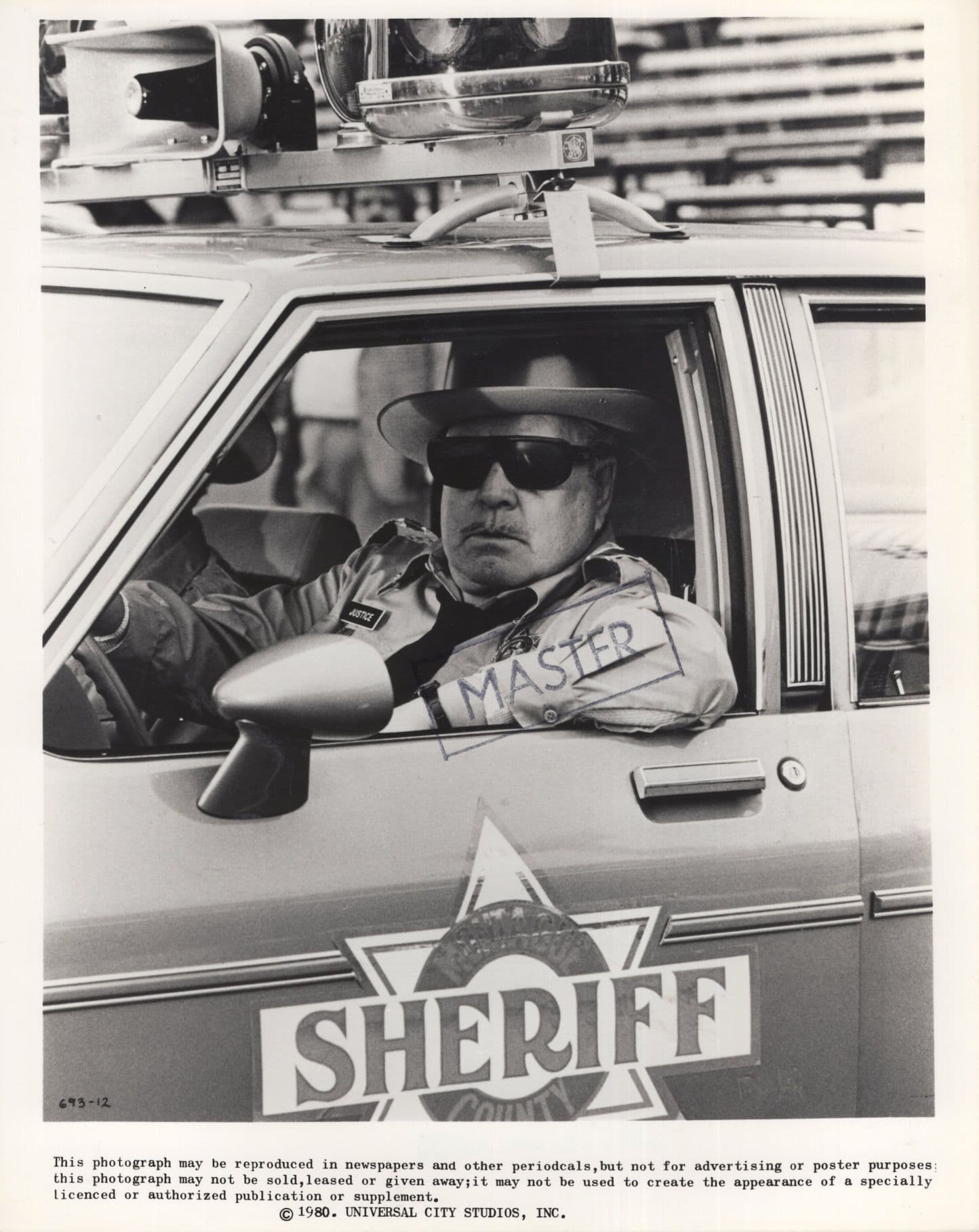 Smokey & The Bandit 2 Jackie Gleason Monochrome Press 10x8 Film Photo