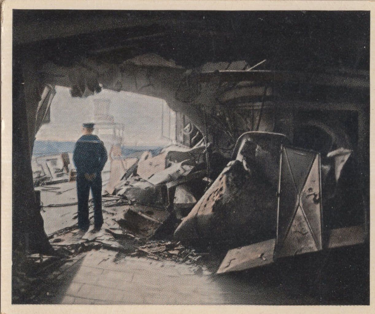 SMS Derfflinger Military Ship German Rare Cigarette Photo Card