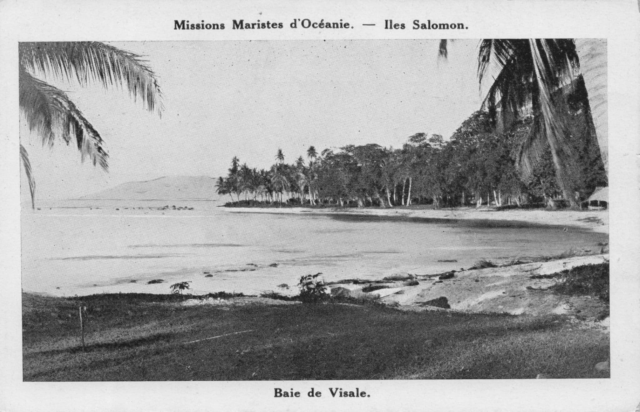 Soloman Islands Baie De Visale Ocean Missions Old Postcard